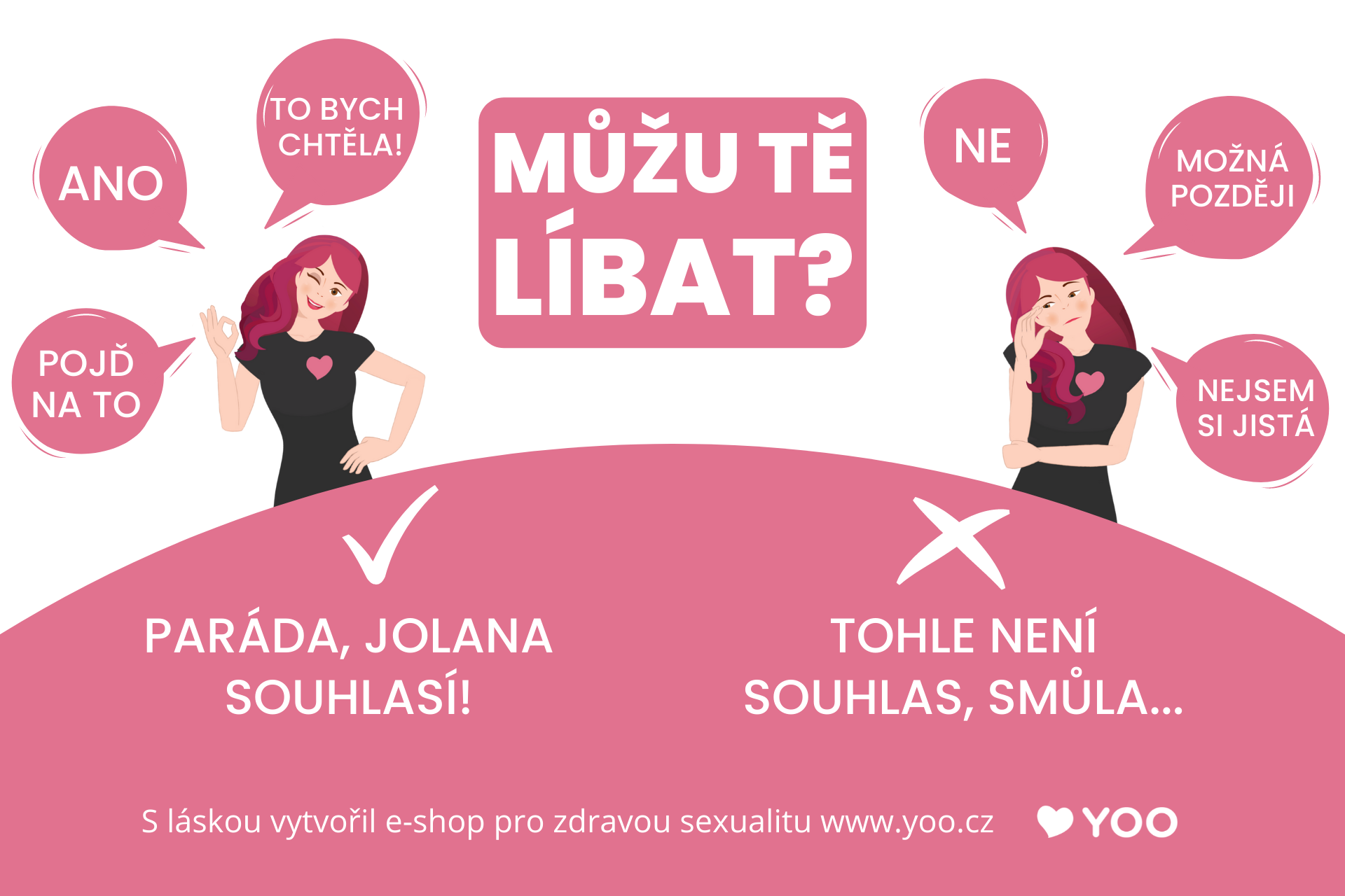 YOO infografika: Můžu nebo nemůžu tě líbat?